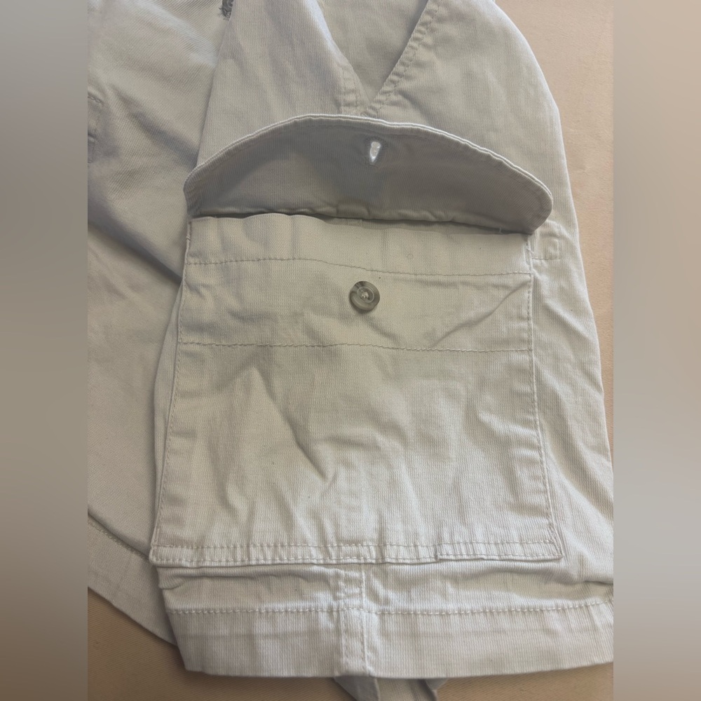 Chaps Ralph Lauren Men’s Cargo Shorts 32 Khaki Corduroy Baggy Utility Gorpcore - Picture 12 of 16